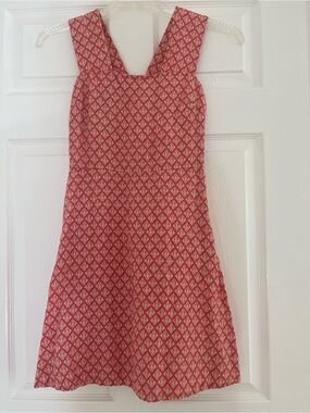 GAP Coral Pink Patterned Dress